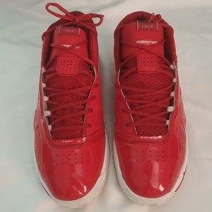 Red Adidas Team Signature Basketball shoes